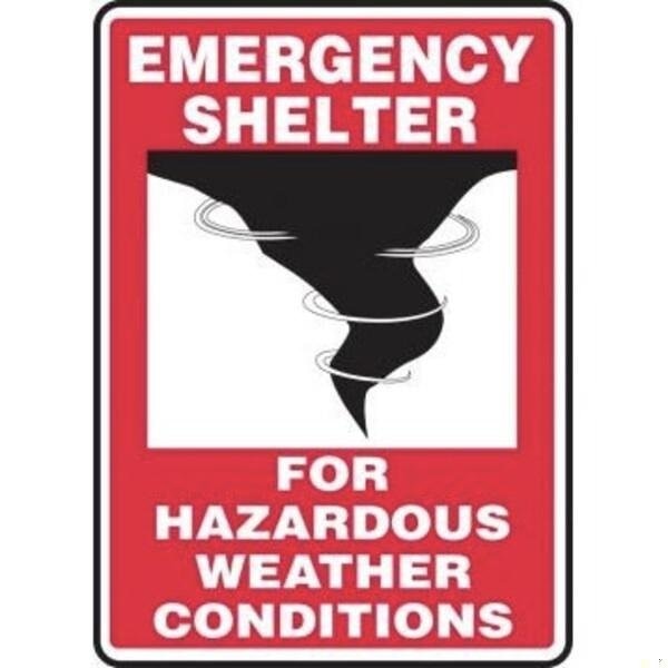 Accuform EMERGENCY SHELTER SIGNS FOR MFEX523VP MFEX523VP - main